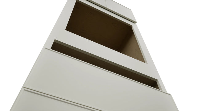 Fabuwood Echo Dove OC3390C Tall Oven Cabinet Combo, Detail View
