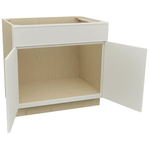 Fabuwood Echo Dove SB36SDF Base Sink Cabinet, Open View