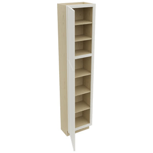 Fabuwood Echo Dove TP181284 Tall Pantry Cabinet, Open View