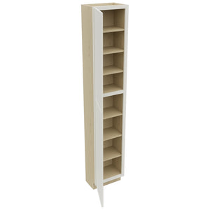 Fabuwood Echo Dove TP181296 Tall Pantry Cabinet, Open View