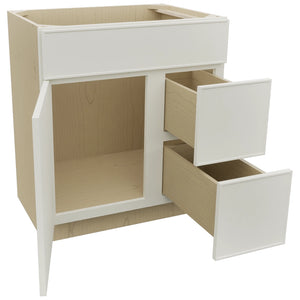 Fabuwood Echo Dove VSD36DR Vanity Combo Cabinet, Open View