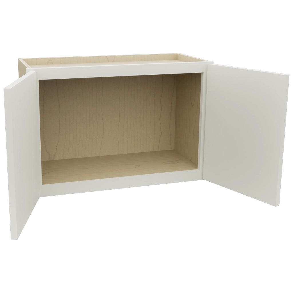 Fabuwood Echo Dove W2718 Wall Standard Cabinet, Open View