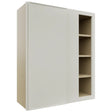 Fabuwood Echo Dove WBC3036 Wall Corner Blind Cabinet, Front View