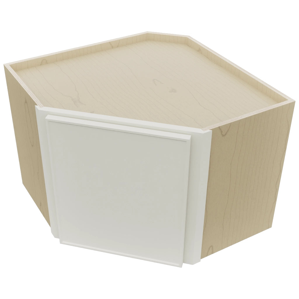 Fabuwood Echo Dove WDC2418 Wall Corner Diagonal Cabinet, Top View