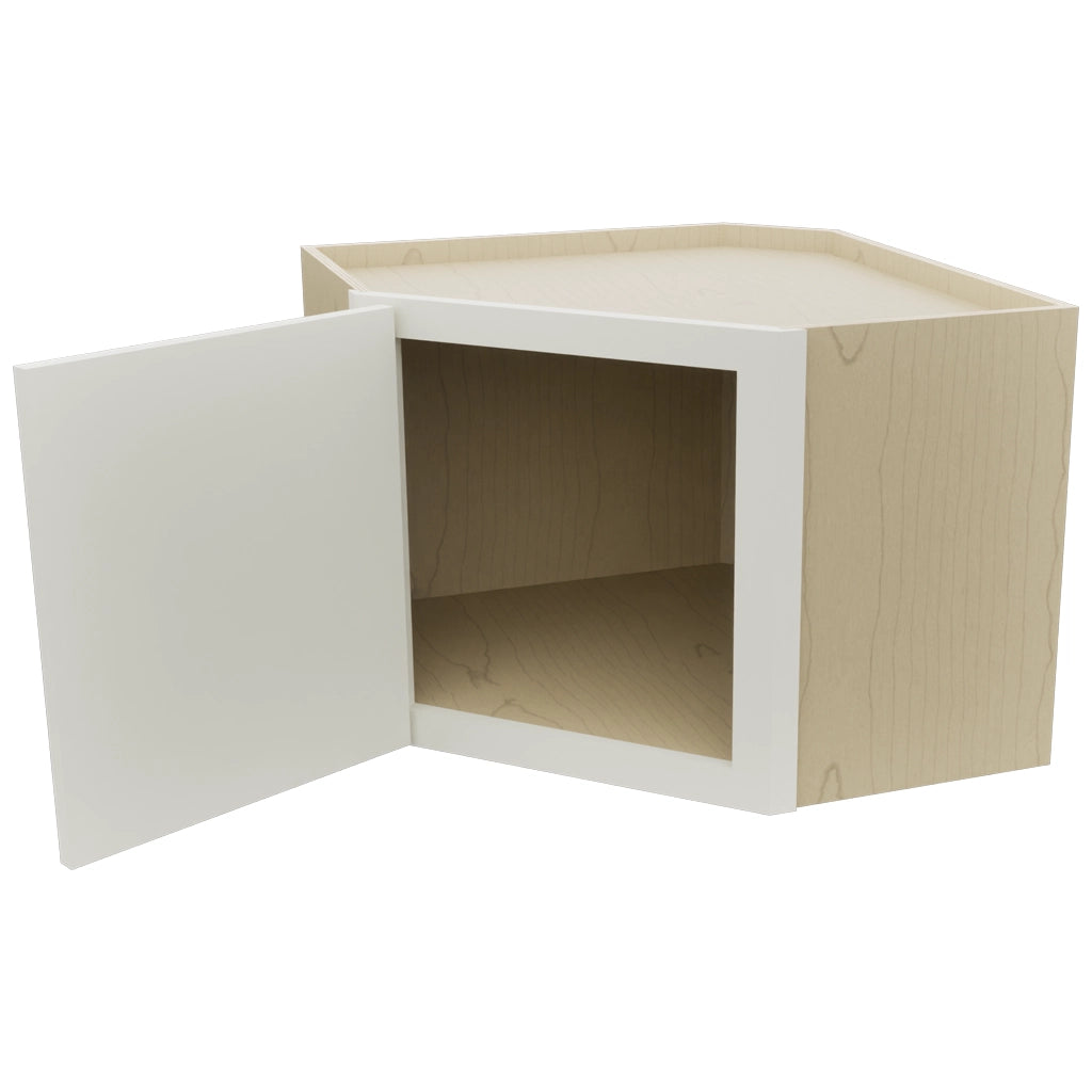 Fabuwood Echo Dove WDC2418 Wall Corner Diagonal Cabinet, Open View