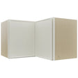 Fabuwood Echo Dove WPC2415 Wall Corner Pie Cabinet, Front View