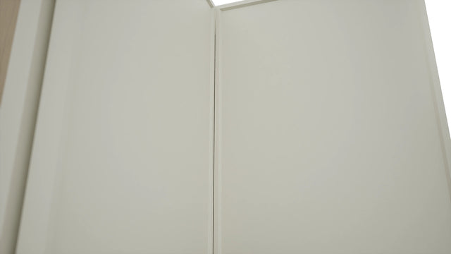 Fabuwood Echo Dove WPC2415 Wall Corner Pie Cabinet, Detail View