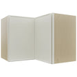 Fabuwood Echo Dove WPC2418 Wall Corner Pie Cabinet, Front View