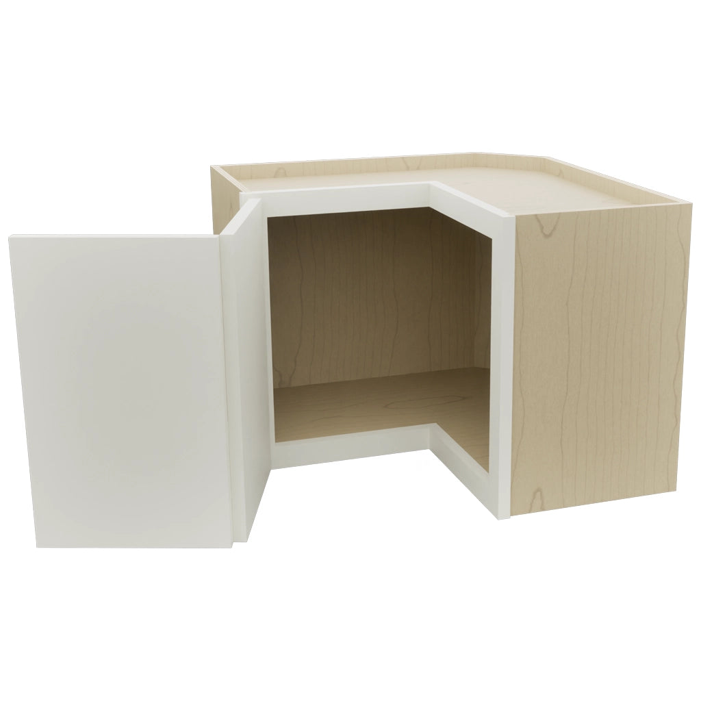 Fabuwood Echo Dove WPC2418 Wall Corner Pie Cabinet, Open View