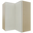 Fabuwood Echo Dove WPC2430 Wall Corner Pie Cabinet, Front View