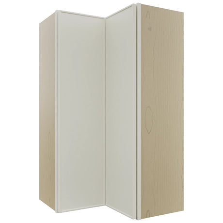 Fabuwood Echo Dove WPC2442 Wall Corner Pie Cabinet, Front View