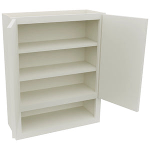 Fabuwood Echo Dove WVS2430 Vanity Wall Storage, Open View