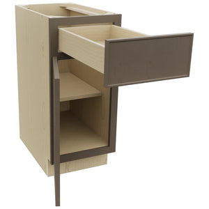 Fabuwood Echo Mocha B15 Base Standard Cabinet, Open View
