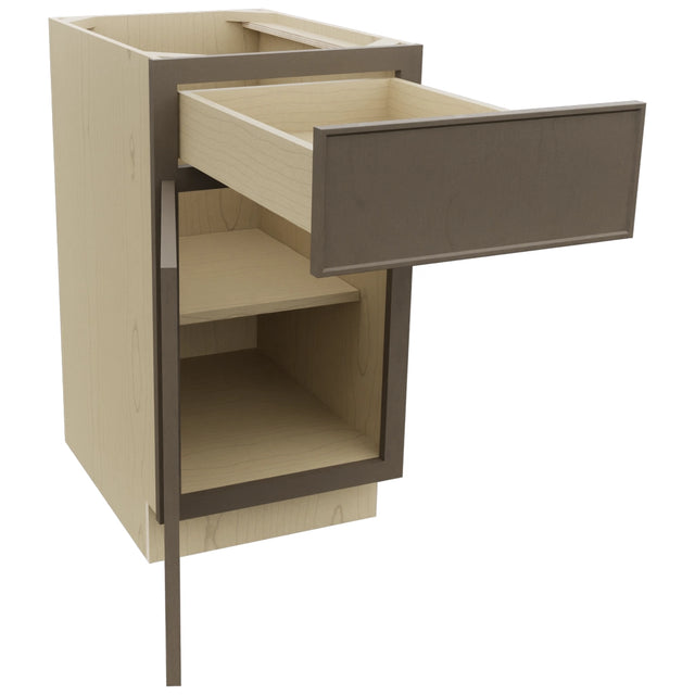 Fabuwood Echo Mocha B18 Base Standard Cabinet, Open View