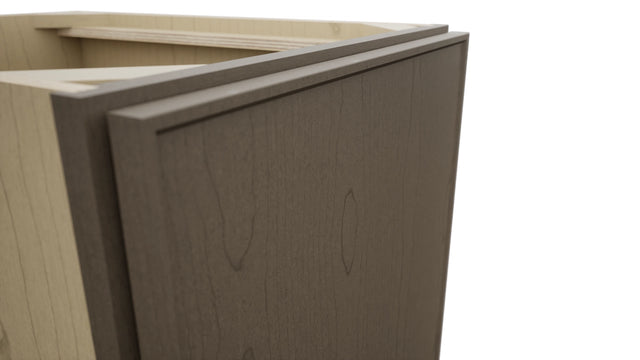 Fabuwood Echo Mocha B18FD Base Full Door Cabinet, Detail View
