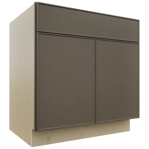 Fabuwood Echo Mocha B33SDF Base Standard Cabinet, Front View