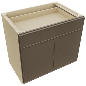 Fabuwood Echo Mocha B36SDF Base Standard Cabinet, Top View