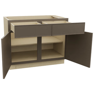 Fabuwood Echo Mocha B42 Base Standard Cabinet, Open View