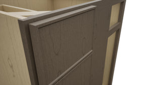 Fabuwood Echo Mocha BLB36/39 Base Corner Blind Cabinet, Detail View