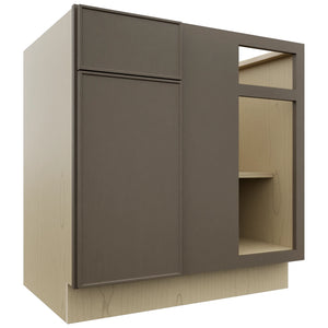 Fabuwood Echo Mocha BLB39/42 Base Corner Blind Cabinet, Front View