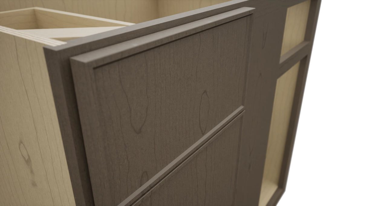 Fabuwood Echo Mocha BLB39/42 Base Corner Blind Cabinet, Detail View