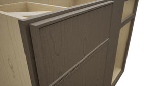 Fabuwood Echo Mocha BLB42/45 Base Corner Blind Cabinet, Detail View