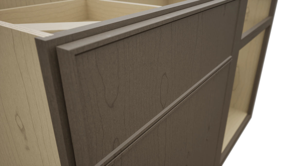 Fabuwood Echo Mocha BLB48/51 Base Corner Blind Cabinet, Detail View