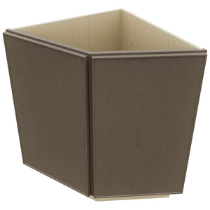 Fabuwood Echo Mocha BRA24 Base Return Angle Cabinet, Top View