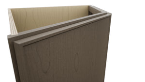 Fabuwood Echo Mocha BRA24 Base Return Angle Cabinet, Detail View