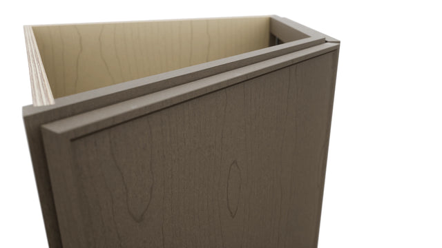 Fabuwood Echo Mocha BRA24 Base Return Angle Cabinet, Detail View