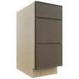 Fabuwood Echo Mocha DB15 Base 3 Drawers Cabinet, Front View