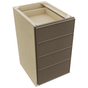 Fabuwood Echo Mocha DB18-4 Base 4 Drawers Cabinet, Top View