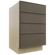 Fabuwood Echo Mocha DB21-4 Base 4 Drawers Cabinet, Front View