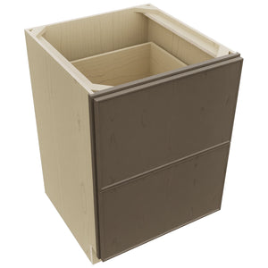 Fabuwood Echo Mocha DB24-2 Base 2 Drawers Cabinet, Top View