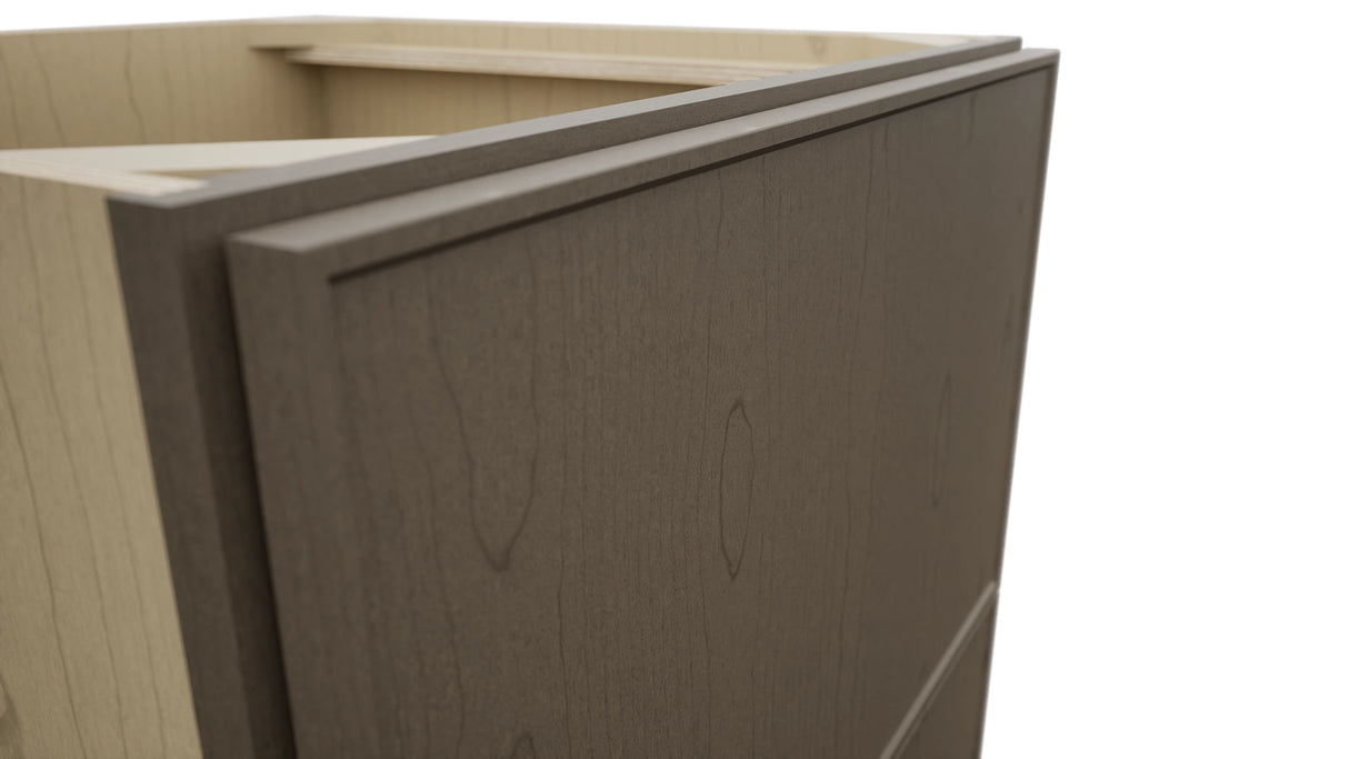 Fabuwood Echo Mocha DB24-2 Base 2 Drawers Cabinet, Detail View