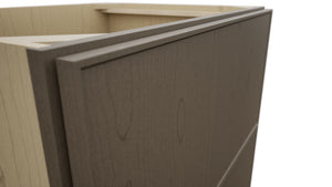 Fabuwood Echo Mocha DB30-2 Base 2 Drawers Cabinet, Detail View