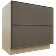 Fabuwood Echo Mocha DB36-2 Base 2 Drawers Cabinet, Front View