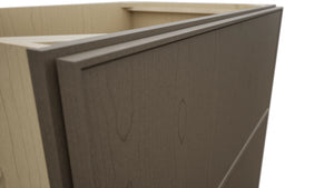 Fabuwood Echo Mocha DB36-2 Base 2 Drawers Cabinet, Detail View
