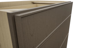 Fabuwood Echo Mocha DB36 Base 3 Drawers Cabinet, Detail View