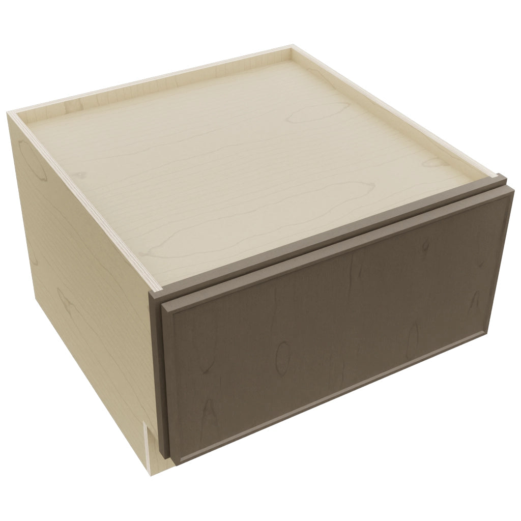 Fabuwood Echo Mocha DBS24 Base Bench Seat Cabinet, Top View