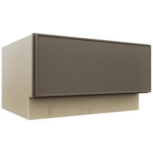 Fabuwood Echo Mocha DBS30 Base Bench Seat Cabinet, Front View