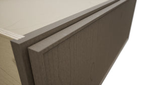 Fabuwood Echo Mocha DBS30 Base Bench Seat Cabinet, Detail View