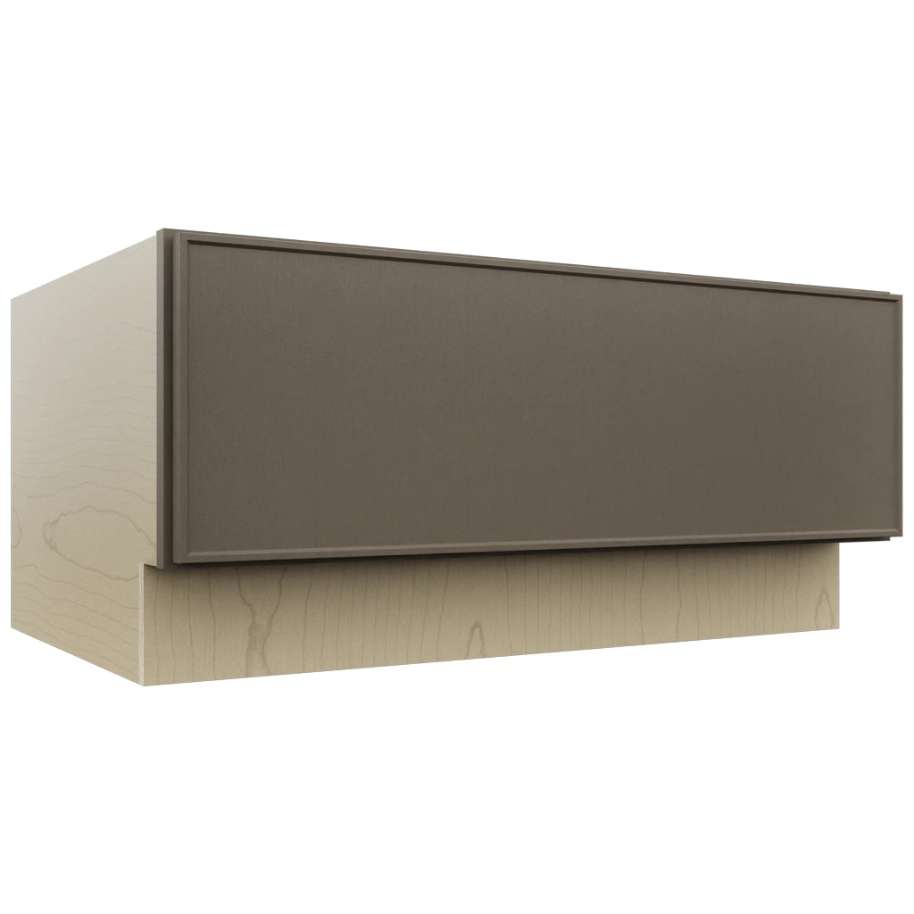Fabuwood Echo Mocha DBS36 Base Bench Seat Cabinet, Front View