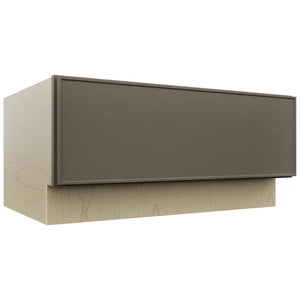 Fabuwood Echo Mocha DBS36 Base Bench Seat Cabinet, Front View