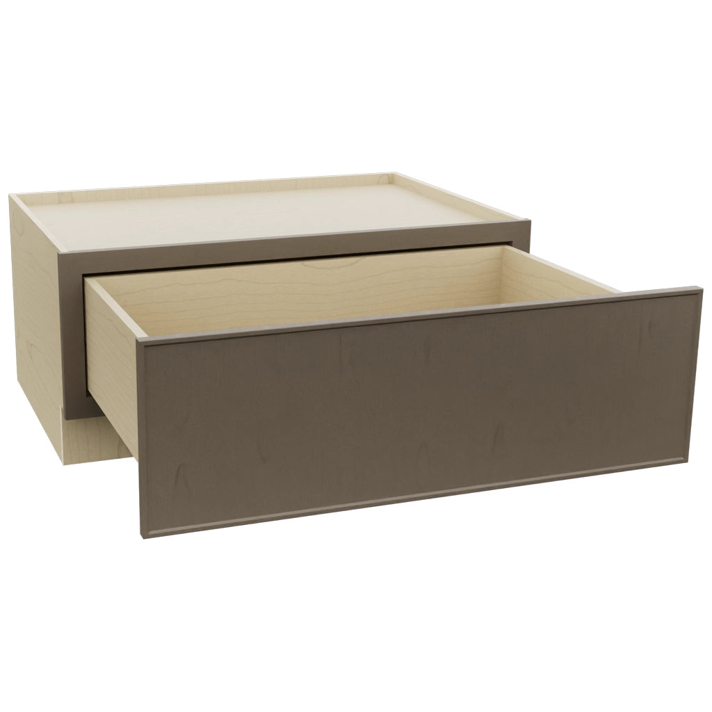 Fabuwood Echo Mocha DBS36 Base Bench Seat Cabinet, Open View