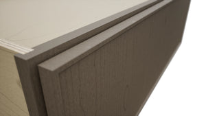 Fabuwood Echo Mocha DBS36 Base Bench Seat Cabinet, Detail View