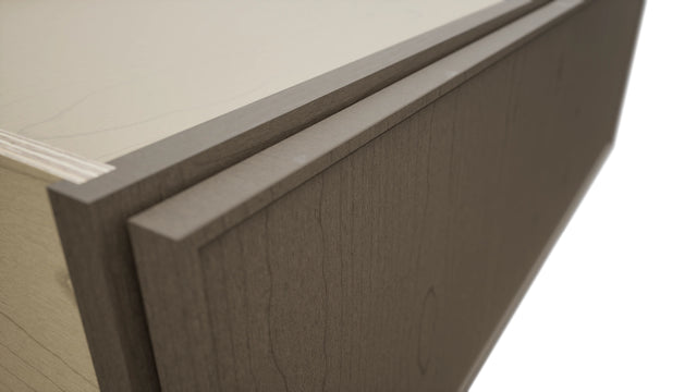 Fabuwood Echo Mocha DBS36 Base Bench Seat Cabinet, Detail View