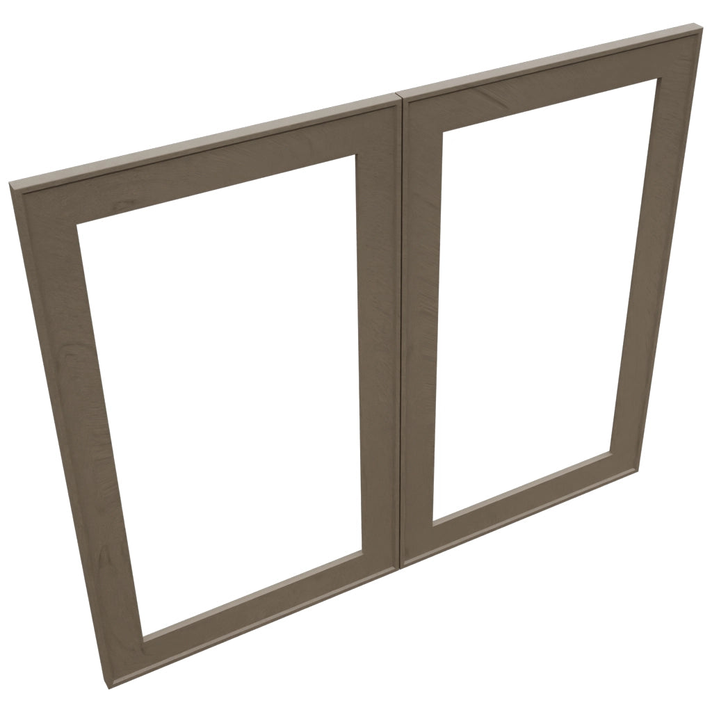 Fabuwood Echo Mocha DS DFG3630 Wall Prepped Door, Top View
