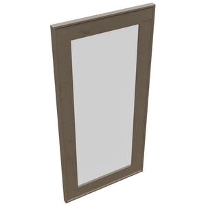 Fabuwood Echo Mocha DS GDW1530 Wall Glass Door, Top View