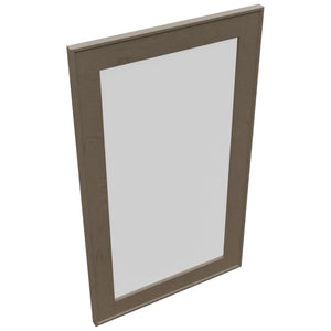 Fabuwood Echo Mocha DS GDW1830 Wall Glass Door, Top View